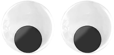 Occhi Mobili 2 Pezzi, Occhi Mobili Giganti Neri con Autoadesivo, Occhi Finti Grandi Occhi Finti Autoadesivi Per Decorazioni Artigianali Fai-da-te Fatte a Mano(15cm)