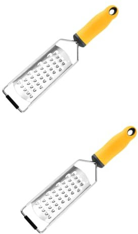 Alipis 2 Pz grattuggia trituratore manuale grattugia per formaggio portatile aglio Pelafrutta e pelaverdura Pelafrutta in acciaio inossidabile pelapatate pela frutta il formaggio macinino