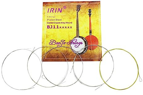 Abaodam 5 Stück Saiten Banjo Saiten Banjo Zubehör Banjo Teile