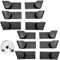 12pcs Pan Lid Holder, Self Adhesive Pot Lid Holder Wall Mount for Kitchen Cabinet Pantry Plates Towels Utensils Organizers