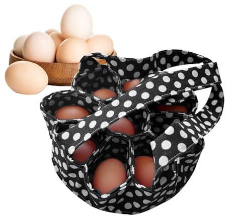 Borsa per uova, cestino per uova di gallina | Cestino portauova per la raccolta delle uova con 9 sacchetti,Contenitore per la conservazione delle uova fresche per raccoglitore di uova portatile, organ