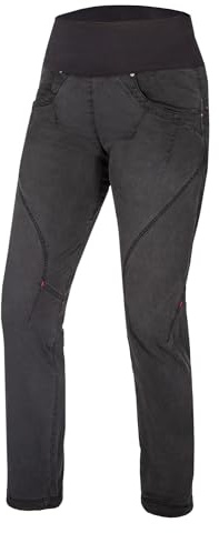 Ocun Noya Damen-Hose und Jeans | leichte, atmungsaktive Hose zum Klettern und Bouldern, Schwarz, M