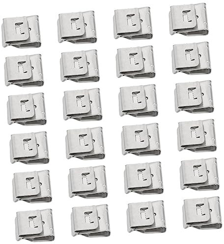 Gatuida 50Pièces Clips De Câble Acier Inoxydable Pour Panneaux Photovoltaïques Fixations De Câblage De Clips Métalliques Pour Installation Solaire