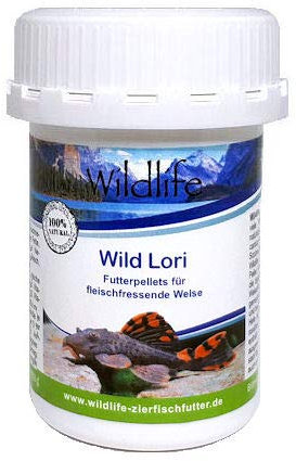 WILDLIFE Wild Lori Natürliche Futterpellets für fleischfressende Welse, 47 g