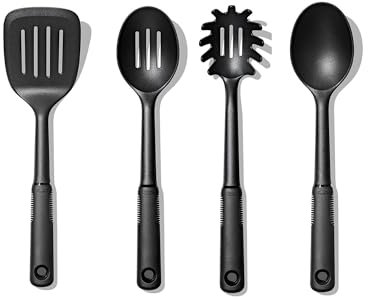 OXO 1127080 Good Grips 4-Piece Nylon Tool Set, Black