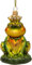 SIKORA BS748 Frosch mit Krone Christbaumschmuck Glas Figur Weihnachtsbaum Anhänger - Premium Line