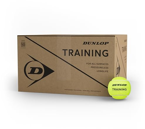 DUNLOP Allenamento con palline da tennis, per allenamenti e sessioni di allenamento, 72 palline