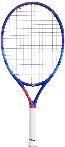 Babolat, Tennisschläger Modell Drive Junior, Einheitsgröße, Blau, Leicht, Griff für kleine Hände entwickelt, Besaitungsplan 16x19 oder 16x17, aus Graphit und Aluminium, Kinder von 125-135 cm