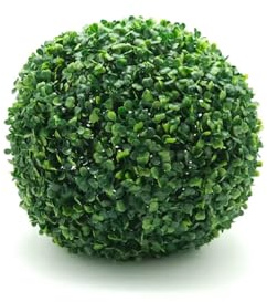 MOHOME Palla Siepe Finta Esterno Artificiale Premium Quality Sfera Di Bosso 28 Ø cm Pianta Sintetica Decorativa Interno Esterno Giardino Foglia Realistica