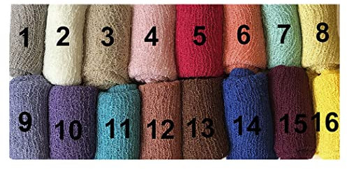 Stamigna per neonati, fascia per avvolgere i bambini, fatta all’uncinetto, ottima per fotografie