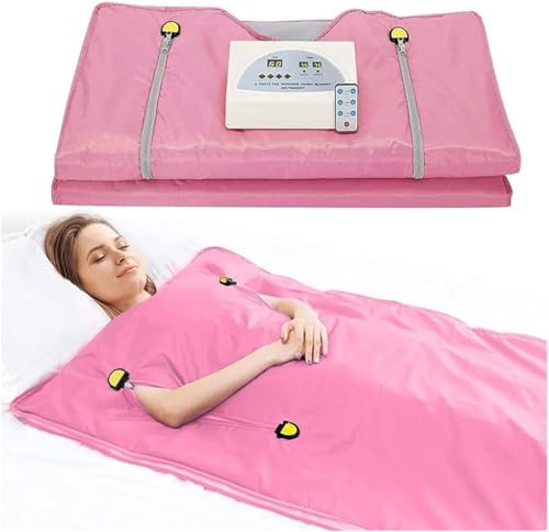 Infrarrojos Hogar Spa Sauna Infrarrojo Lejano Sauna Manta Sudoración Pérdida De Peso Ponderada for La Forma Del Cuerpo Adelgazamiento Fitness 2 Zonas for Mujeres Máquina De Fitness Corporal ( Color :