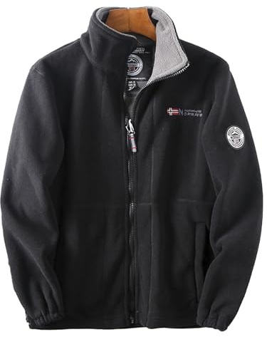 HshDUti Veste polaire classique à fermeture éclair intégrale – Idéal pour le sport, le travail et les loisirs – Veste polaire d'extérieur pour homme – Haut en polaire d'hiver chaud pour homme – Veste