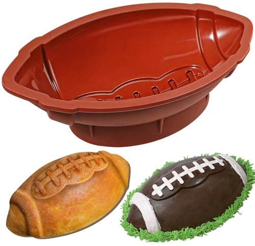 webake Silikon Backform Rugbyball Kuchenform 11 Zoll Rugby Silikonform Antihaft Kuchen Form