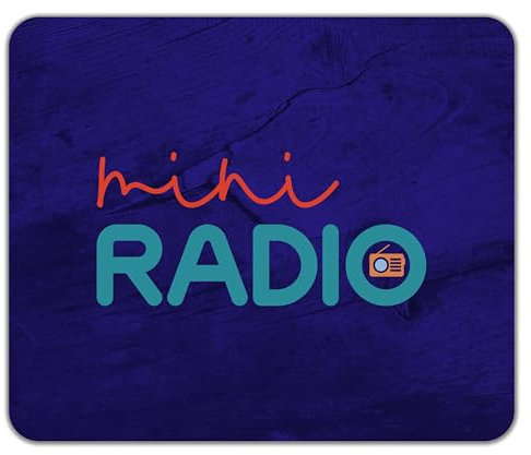 Shopagift Mini Radio Mouse Mat Pad Broadcast Station Broadcasting 24cm x 19cm