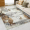 VK·LIVING Upgraded 16mm dicken Schwamm großen Teppich Moderne abstrakte rutschfeste weiche mittlere Haufen Bereich Teppiche für Wohnzimmer Schlafzimmer Büro Golden Grey 160X230CM