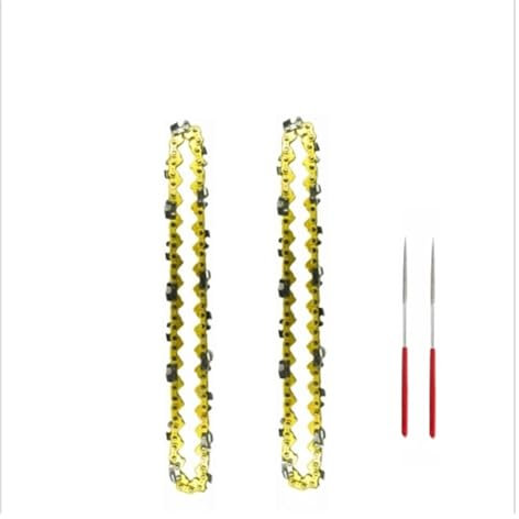 ZHLWei 15,2 cm Mini-Stahl-Kettensägekette Elektro-Sägezubehör Ersatz Elektrokettensäge Kettensatz