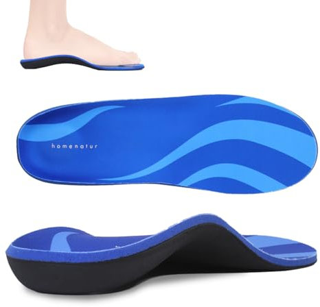 Plantillas Fascitis Plantar - 1 Par - Pies Planos y Cavos - Diseño Ortopedicas Taloneras Plantilla Completa Hombre y Mujer - Soporte de Arco 3,5cm - Alivio Dolor (35-37)