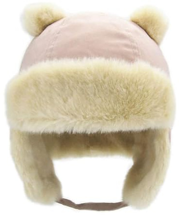 Chapeau Chapkas Hiver pour Bébé Enfants, Bonnet Aviateur Pilote avec Earflap, Trapper Hat Chapeau d'hiver Chaud Doux pour Bébé Garçons Fille de 0 à 6 Ans (FR/ES, Numérique, 46, Rose)