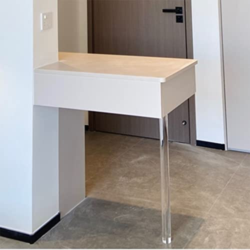 Pieds de meubles en acrylique transparent - 74,9 cm de haut - Pieds de rechange robustes pour bureau, table basse, armoire, armoire - 70 cm de diamètre - 8 cm