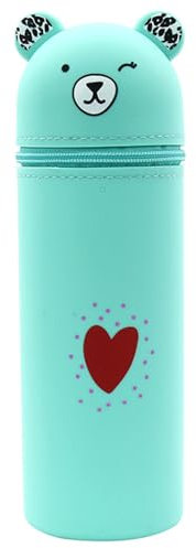 Astuccio Portapenne in Silicone,Astuccio Silicone,Astuccio in Silicone per Studenti Portapenne Regalo di Festa,Scatola di Immagazzinaggio di Bellezza,Astuccio Portatile in Silicone