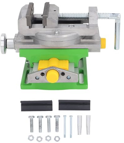 Étau de Presse à Glissière Croisée en Acier allié Mini Perceuse à Colonne étau de Serrage Étau D'établi Multifonctionnel composé XY Plage de Serrage de 0 à 77 Mm