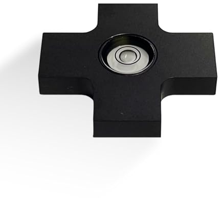 Stahl Präzisionslibellen Nivel de burbuja cruzado – Nivel compacto y robusto – Mini nivel de burbuja para alinear con precisión objetos, máquinas y remolques – Fabricado en Alemania