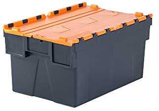 Provost Bac navette gerbable et emboîtable orange 63L - 60 x 40 x 36,5cm