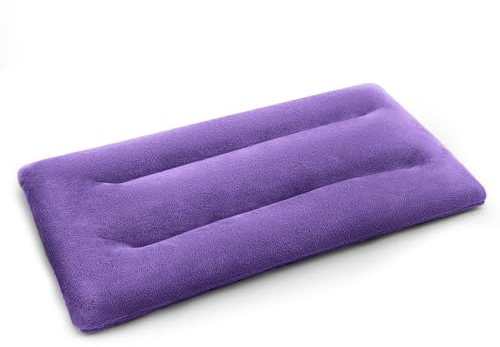 Microwave Heating Pad 6 x 12 Small Heating Pad Microwave, Microwave Bean Bag Heating Pad for Neck and Shoulders, Moist Heat Pack Pillow Warm Compress for Knee, Muscles, Joints, Wrist (Purple)