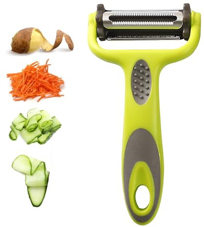 Éplucheur de Pommes de Terre, Eplucheur Légumes, Eplucheur Julienne, Éplucheur de Cuisine, Econome a Julienne, Éplucheur Multifonctions, Adapté pour Divers Légumes et Fruits