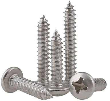 Kreuzschlitzschraube, M8 (8 mm) 304 Edelstahl Kreuzsenkkopf selbstschneidende Schrauben(M8x50mm 10pcs)