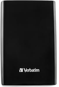Verbatim Store 'n' Go Slim Portable SSD 256GB, USB 3.2 Gen 1 SSD, fino a 5 Gbps con connettore USB-C e adattatore, software di backup nero, compatto, leggero e affidabile per Mac, PC, nero