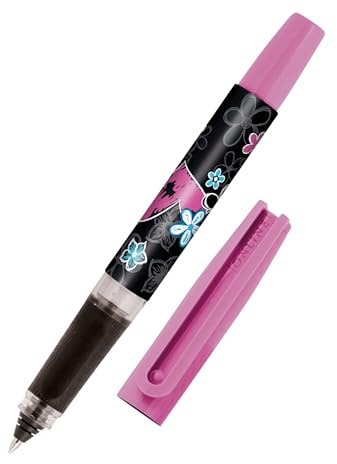 Online Stylo roller à cartouche d'encre Bachelor Design heart beat, pour droitiers et gauchers, poignée ergonomique, roller, cartouches d'encre standard, y compris cartouche combi bleue