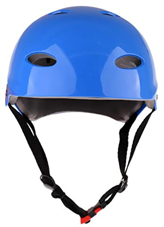 Casque de sécurité pour sports nautiques pour wakeboard, kayak, canoë, bateau, dérive, voile, taille S, bleu