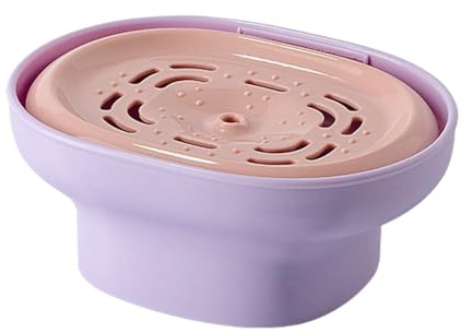Distributeur de savon de cuisine - Distributeur de savon de cuisine avec porte-éponge et compartiment à drainage rapide - Solution de rinçage pratique pour dortoir, appartement et avec chiffon éponge