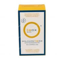 Suplemento Oral Ioox Solderm Antioxidante – Pack de 2 Unidades (120 Cápsulas en Total), Formato Ahorro, Complejo Nutricional con Extracto de Polypodium leucotomos para la Protección Celular y Cutánea