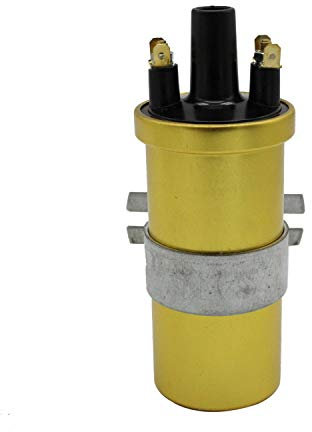 TAKPART 12V Gold Sports Ignition Coil for Lucas