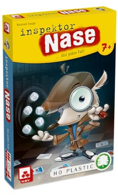 NSV - 4513 - Inspektor Nase - empfohlenes Kinderspiel des Jahres 2021 - Detektivspiel für Kinder - Ohne Plastik