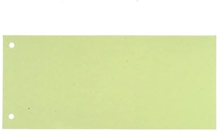RC Trennstreifen 190g 2-Fach gelocht 22 x 10,5cm KURZ grün 100Stück