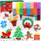 Weihnachten Bügelperlen Set, JANYUN 5100 Stück 5mm Weihnachten Bügelperlen 12 Stile Weihnachtsmuster 2 Stück Bügelperlen Platten Weihnachten Handwerk Schmelzperlen Set für Weihnachten Geschenk