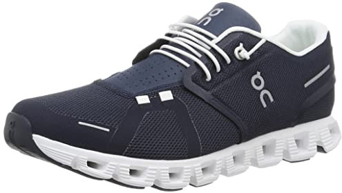 ON Cloud 5 Herren-Sneaker, Midnight/Wei, 47 EU