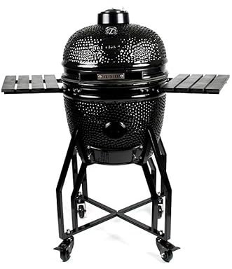 Barbecue Kamado YAKINIKU® – Céramique, cuisson au charbon – BBQ fumoir japonais Ø 52 cm, 20 pouces – Grille inox – Couvercle & thermomètre intégrés