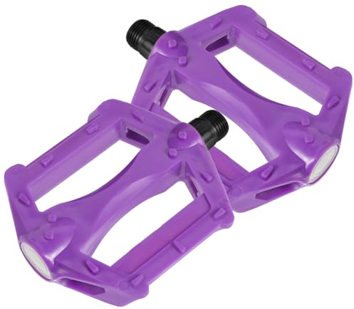 Milisten Viola Pedali Della Bicicletta Per Bambini Mountain Bike 10.5X8 cm Antiscivolo Plastica Pedali Coppia Accessori Bicicletta All'aperto