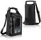 Riisoyu Dry Bag mit Handytasche und Touchscreen, 5L Schwarz wasserdichte Tasche für Schwimmen IPX6 Wasserdichter Packsack Trockene Taschen Schwimmbad Kajak Bootfahren Camping Strand Rafting