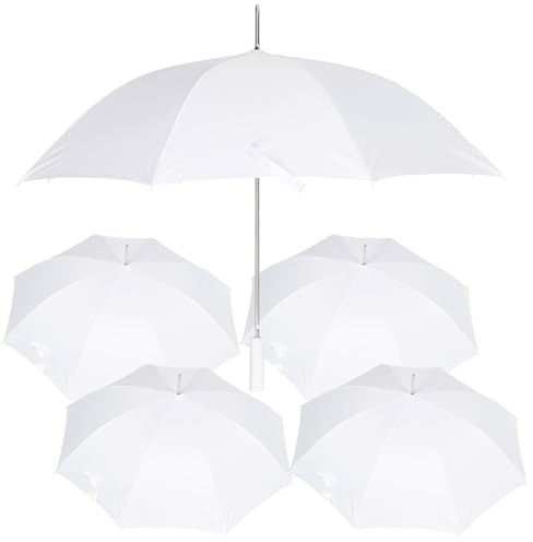 A2Z White Wedding Umbrella 46 Inch Auto Open Bridal Rain Canopy | Elegant Lightweight Bridal Umbrella for Weddings Photography Rain Use