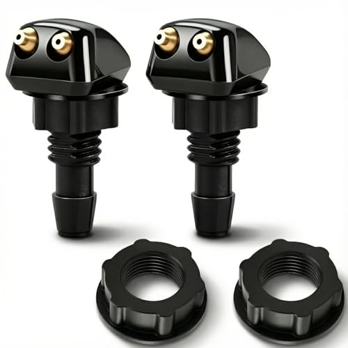 Ruvan 2Pcs Buse De Lave-Glace Avant Universelle, Buse D'essuie-Glace De Lave-Glace Voiture, Convient Aux Pièces Automobiles Avec Interface De 8 Mm