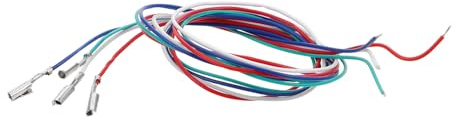 TIKODIDA 4 Cables de Repuesto para Cabezal de Fonógrafo Cobre, Fácil Reemplazo y Amplia Compatibilidad, Accesorios para Tocadiscos y Plato Giratorio