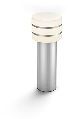Philips Hue Tuar White LED Smart Outdoor Pedestal Light, For Garden and Patio. Works with Alexa, Google Assistant and Apple HomeKit