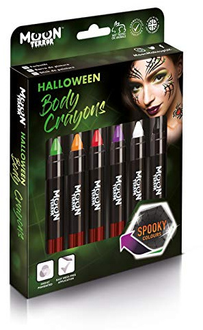 Halloween Face Paint Stick Body Crayon by Moon Terror | Boxset | SFX Make up | Special Effects Make up | 3.2g
