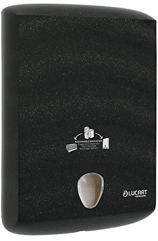 LUCART SPA Distributeur de serviettes ECONATURAL Noir Montage mural