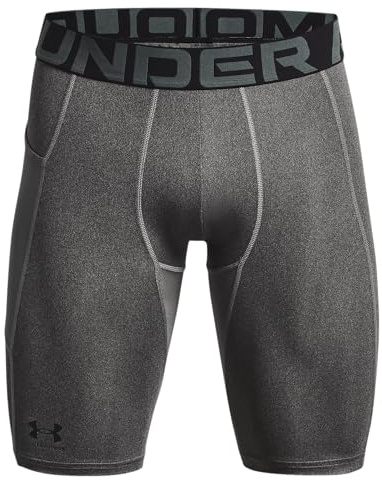 Under Armour UA HG Armour LNG Shorts - Shorts - Bottoms - Carbon Heather/Black - Size: XL